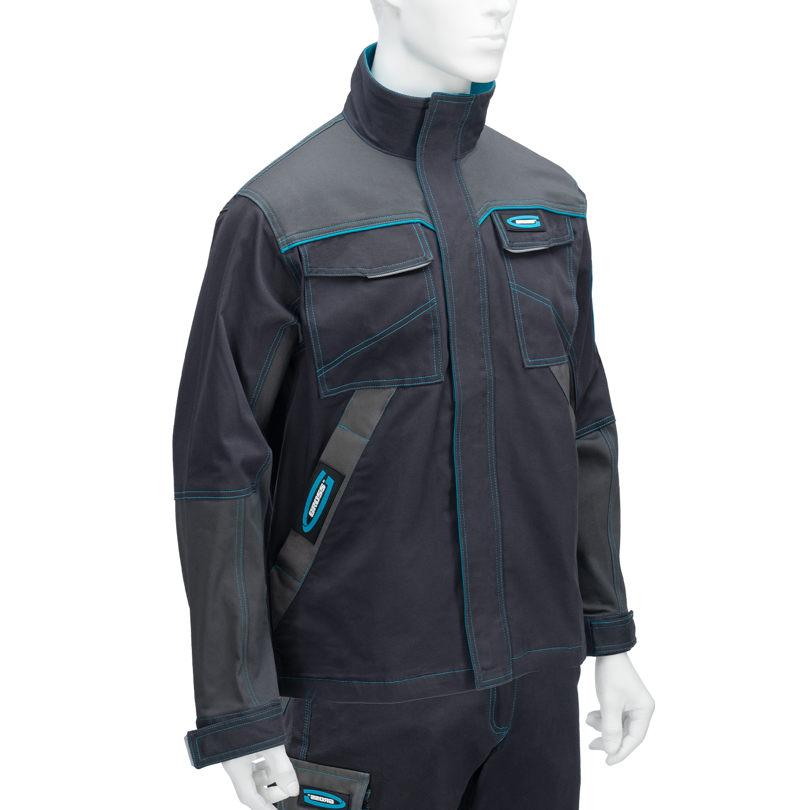 Куртка профессиональная рабочая, 97% хлопок 3% спандекс, L Gross