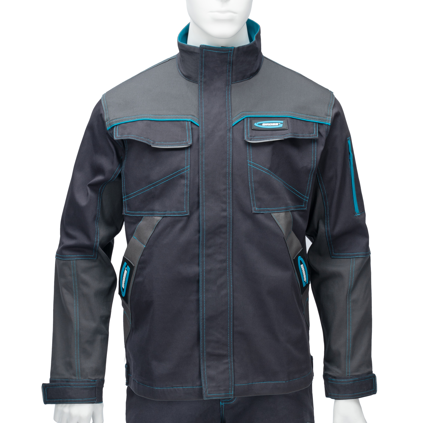 Куртка профессиональная рабочая, 97% хлопок 3% спандекс, XXXL Gross