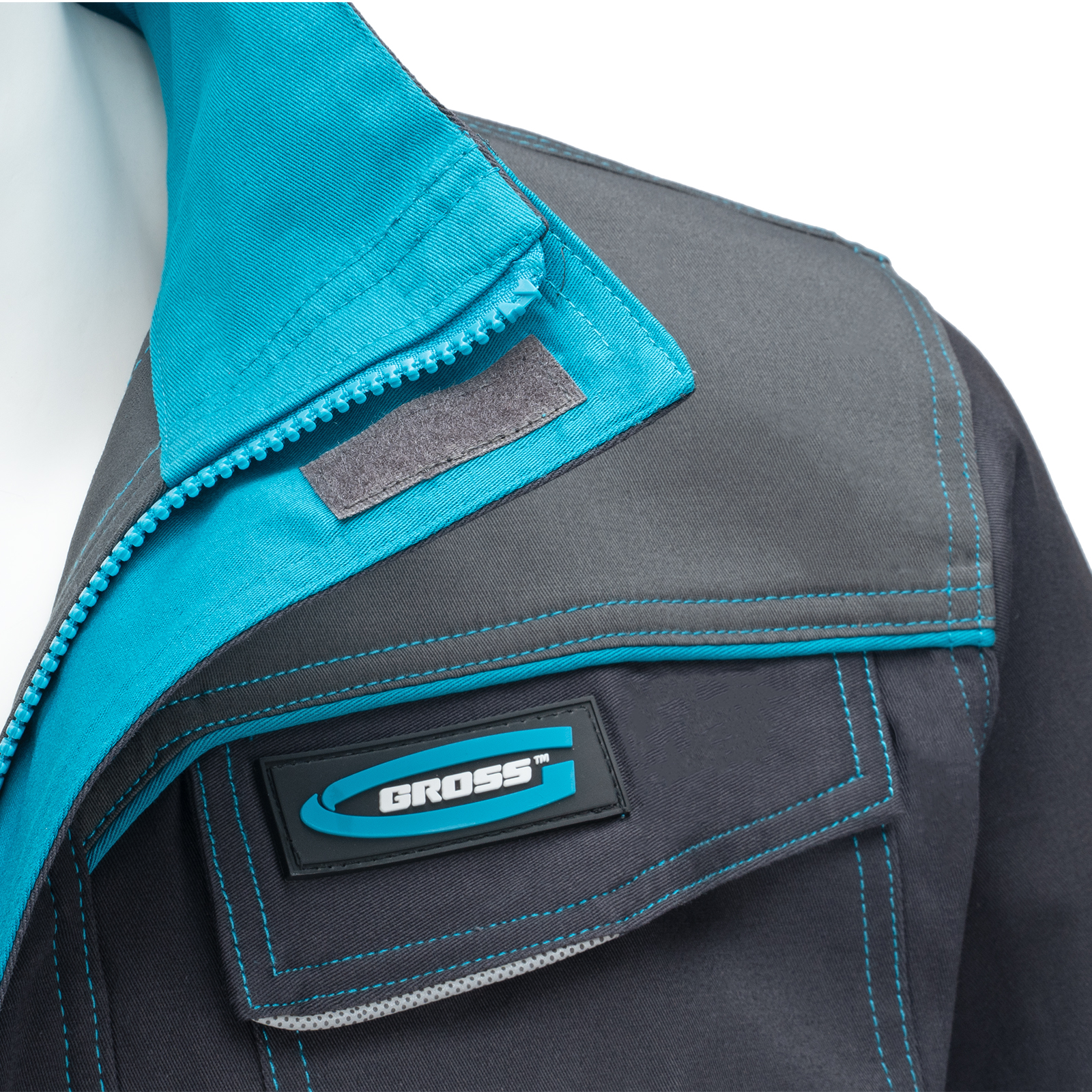 Куртка профессиональная рабочая, 97% хлопок 3% спандекс, XXXL Gross