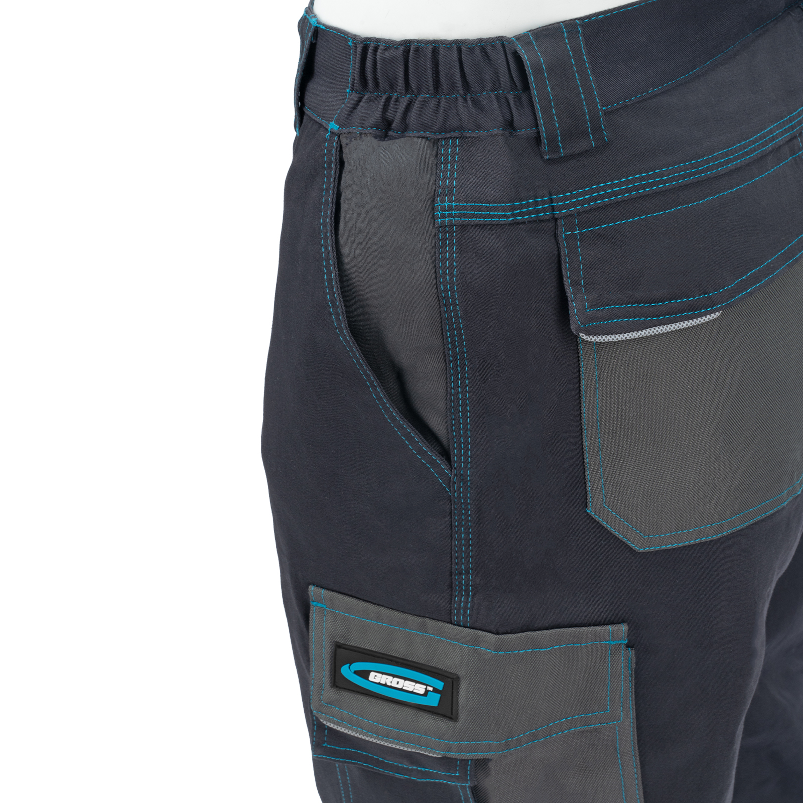 Брюки профессиональные рабочие, 97% хлопок 3% спандекс, XXL Gross