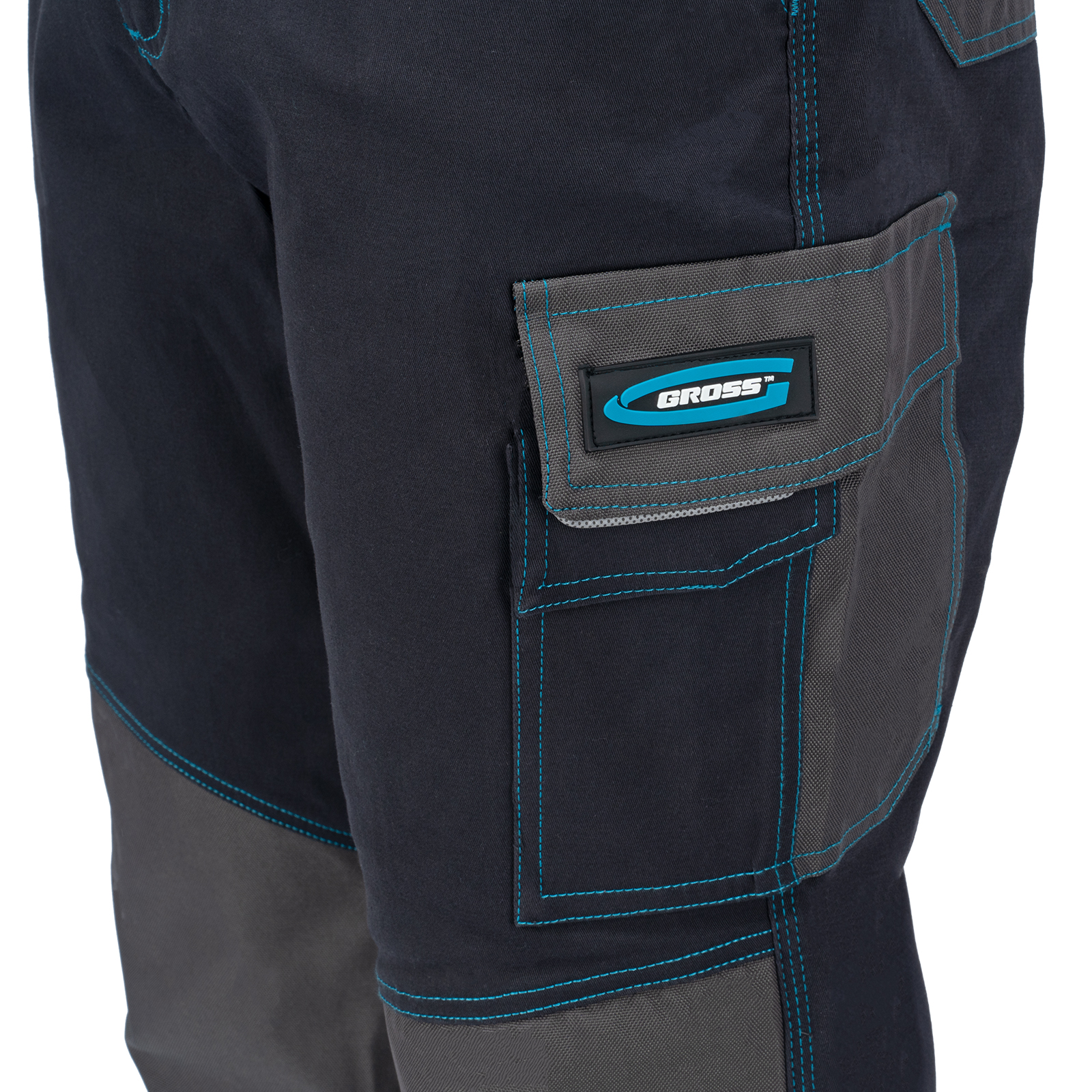 Брюки профессиональные рабочие, 97% хлопок 3% спандекс, XXL Gross