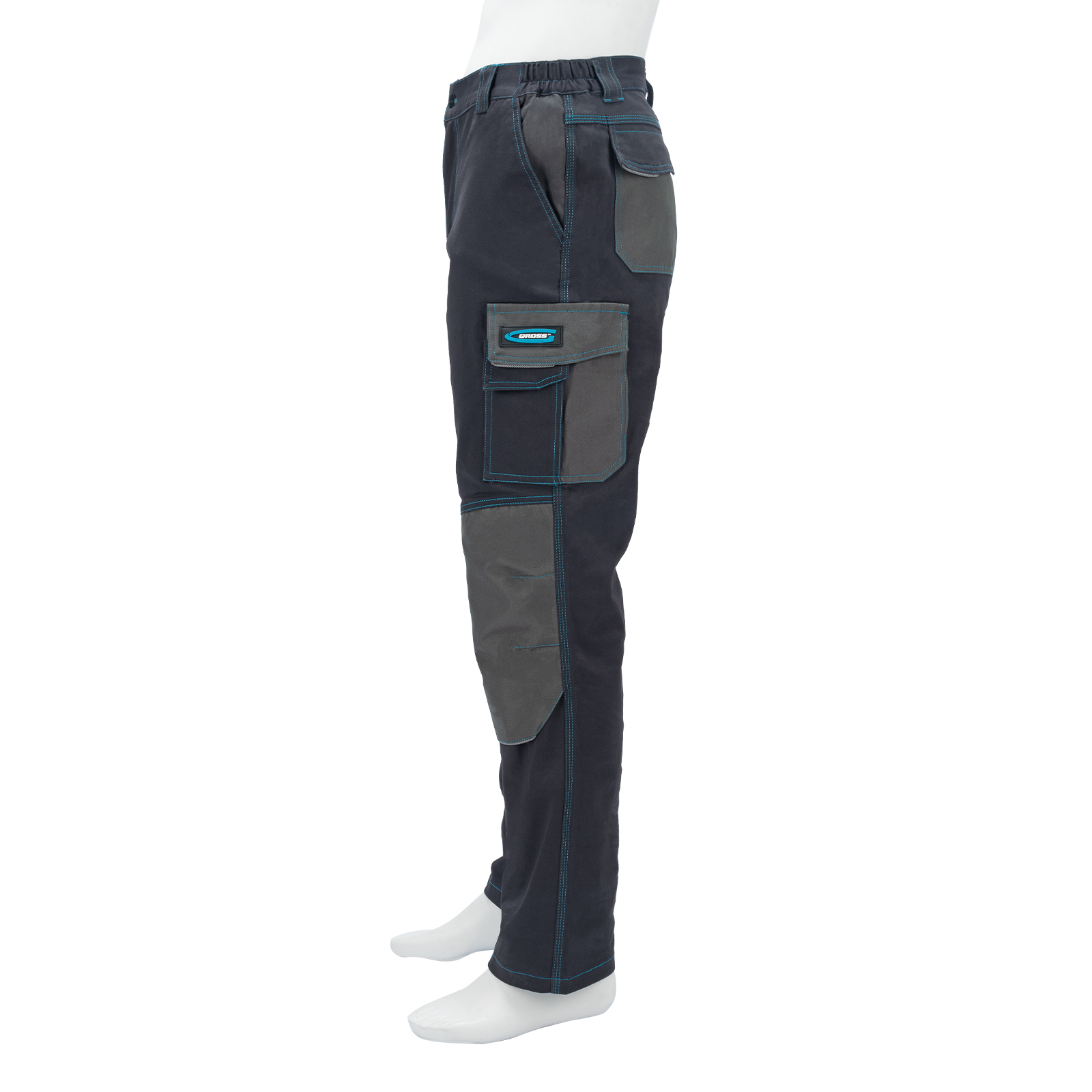 Брюки профессиональные рабочие, 97% хлопок 3% спандекс, XXXL Gross
