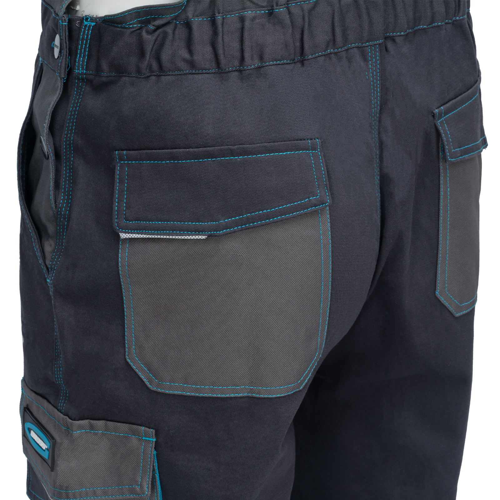 Полукомбинезон профессиональный рабочий, 97% хлопок 3% спандекс, XL Gross