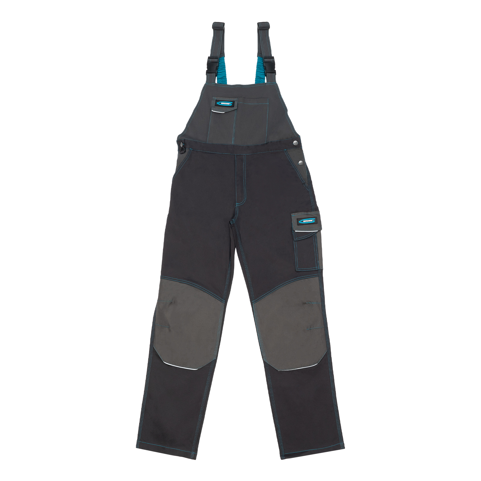 Полукомбинезон профессиональный рабочий, 97% хлопок 3% спандекс, XXXL Gross