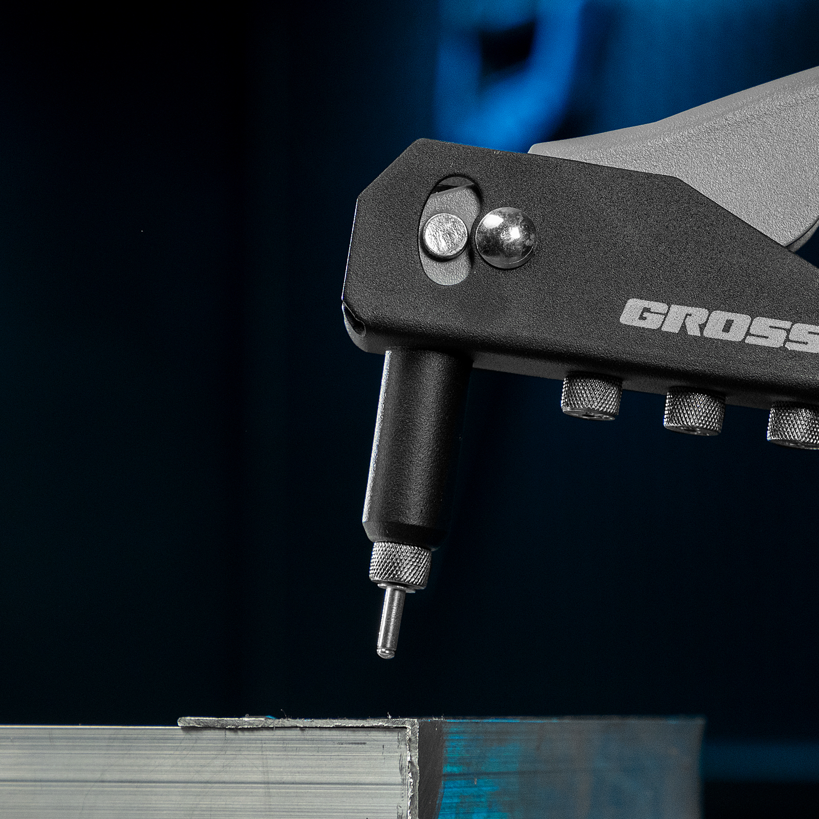 Заклепочник ручной, 260 мм, заклепки 2,4-3,2-4,0-4,8 мм Gross