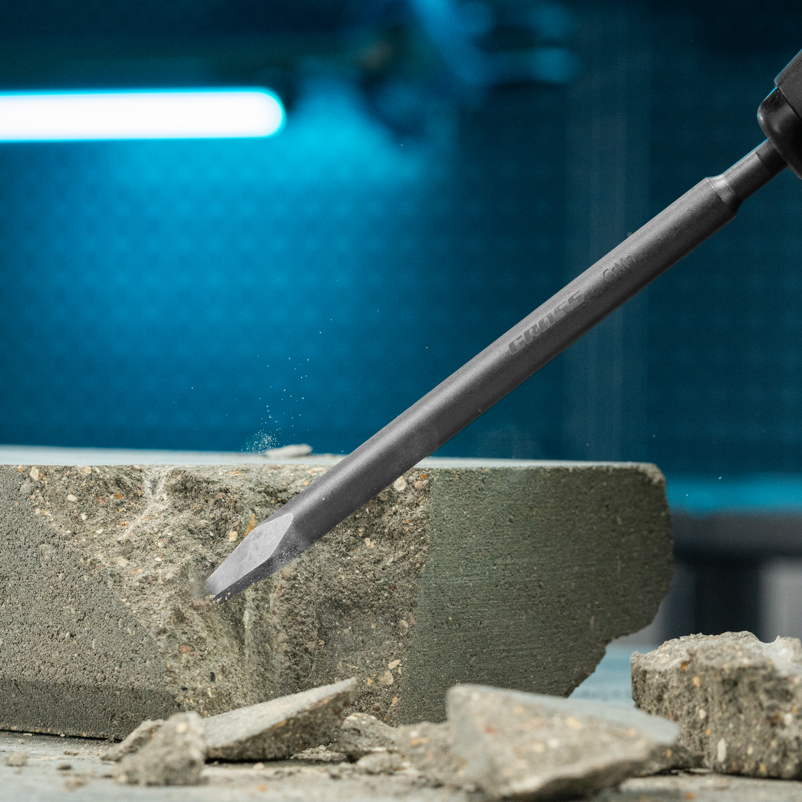 Зубило пикообразное 250мм, CrMo, SDS PLUS Gross