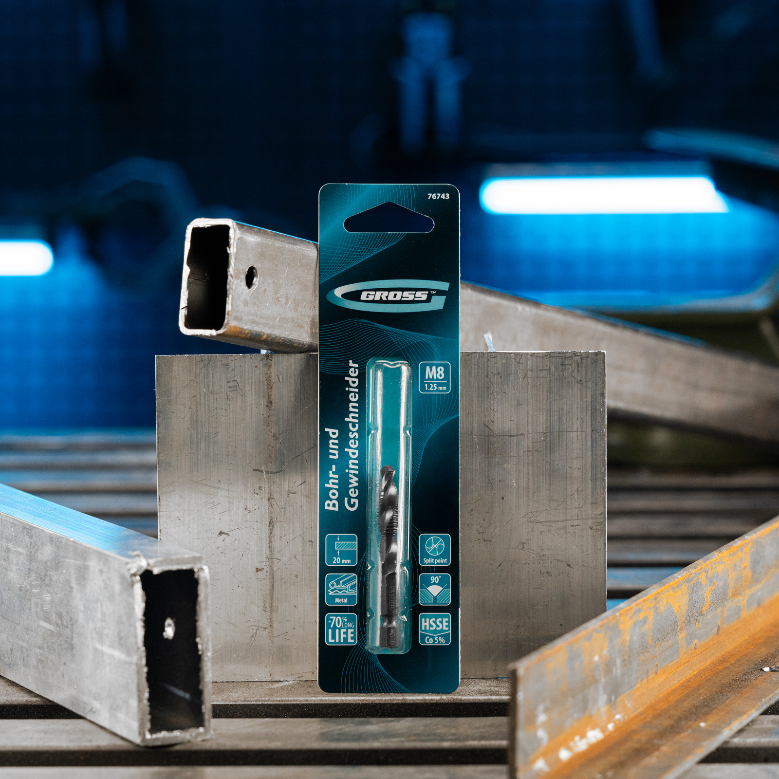 Сверло-метчик М8 х 1,25 мм, Co5%// Gross