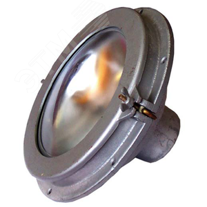 Светильник общепромышленный для работы в сети постоянного тока с номинальным напряжением 110 В НВУ 01М-60-001-01 бесцветный IP65 60Вт Лампа накаливани