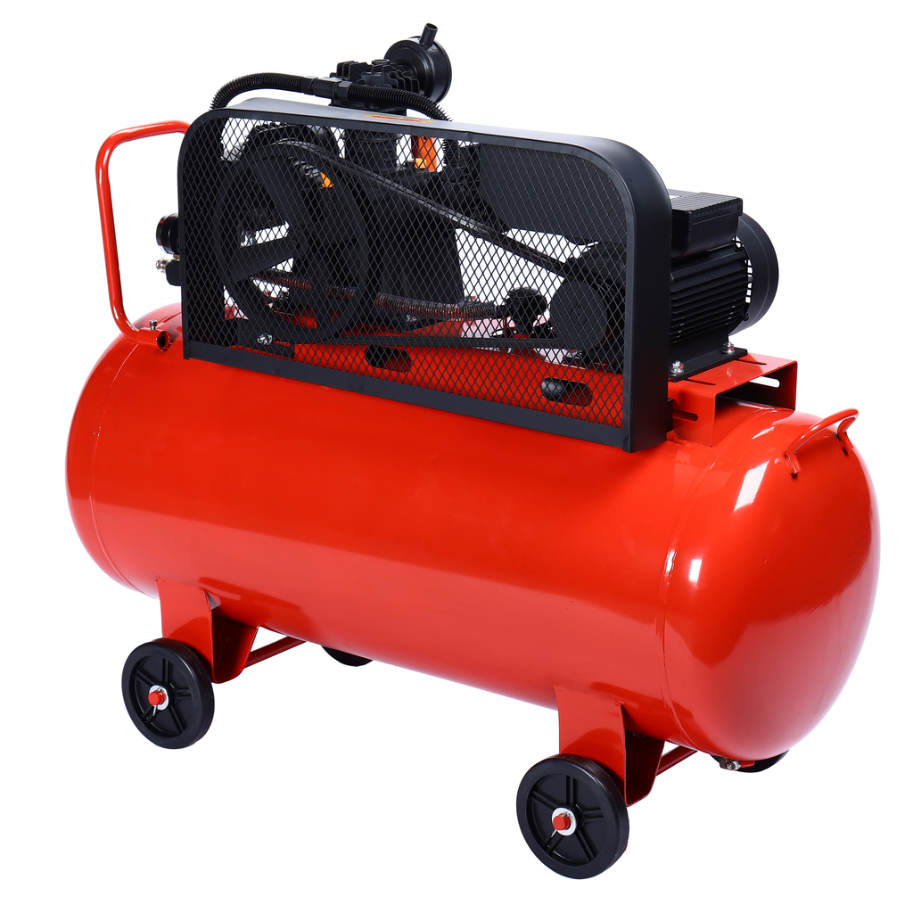 Компрессор пневматический 220В 3.0кВт 8атм. 400л/мин. ресивер-200л поршневой ременной GTE