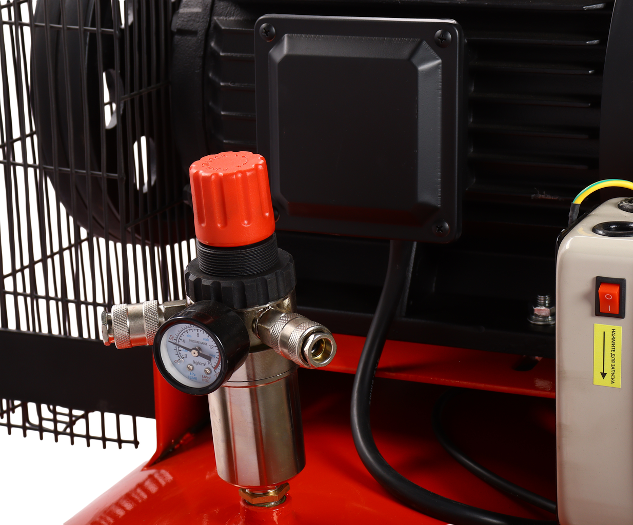 Компрессор поршневой ременной 380В 1200л/мин. ресивер-500л GTE