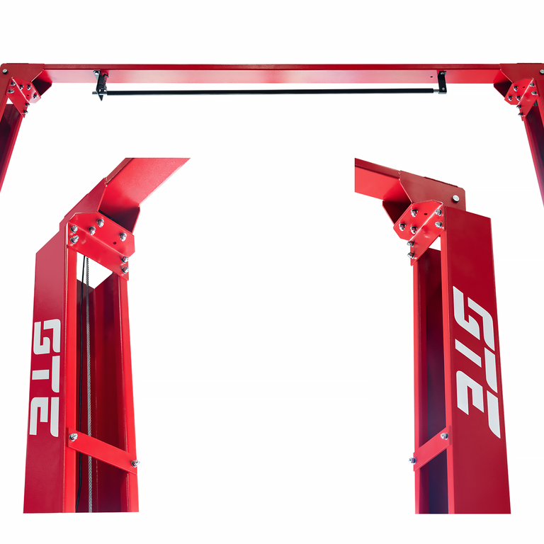 Подъемник электрогидравлический 4т 110-1900мм 2-х стоечный 220В верх.синхрон. (электр. спуск) GTE