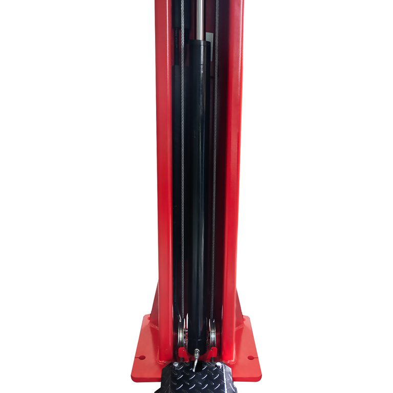 Подъемник электрогидравлический 4т 110-1900мм 2-х стоечный 220В ниж.синхрон. (руч. спуск) GTE