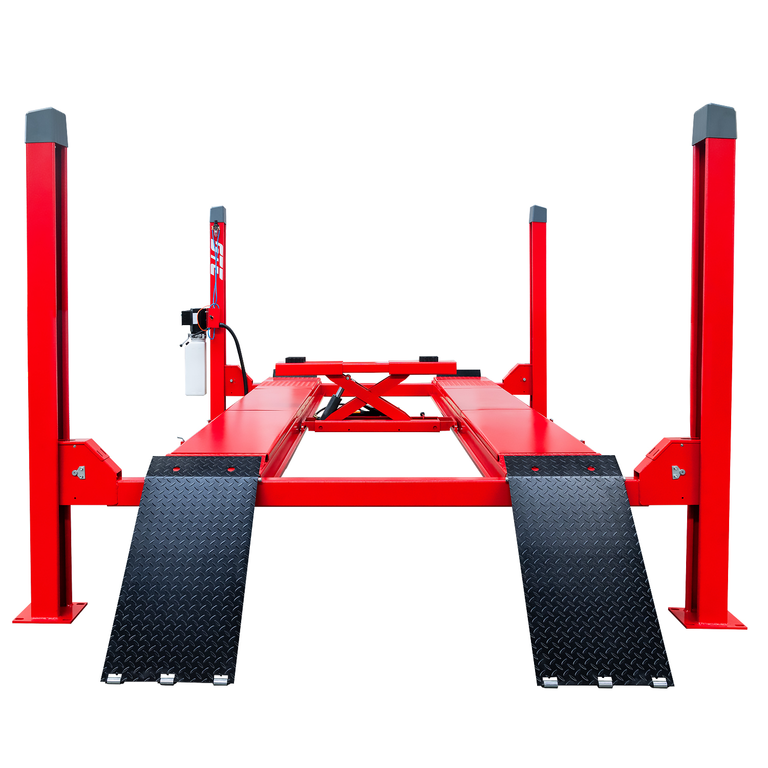 Подъемник электрогидравлический 4т 190-1900мм 4-х стоечный 380В (ручной спуск) GTE