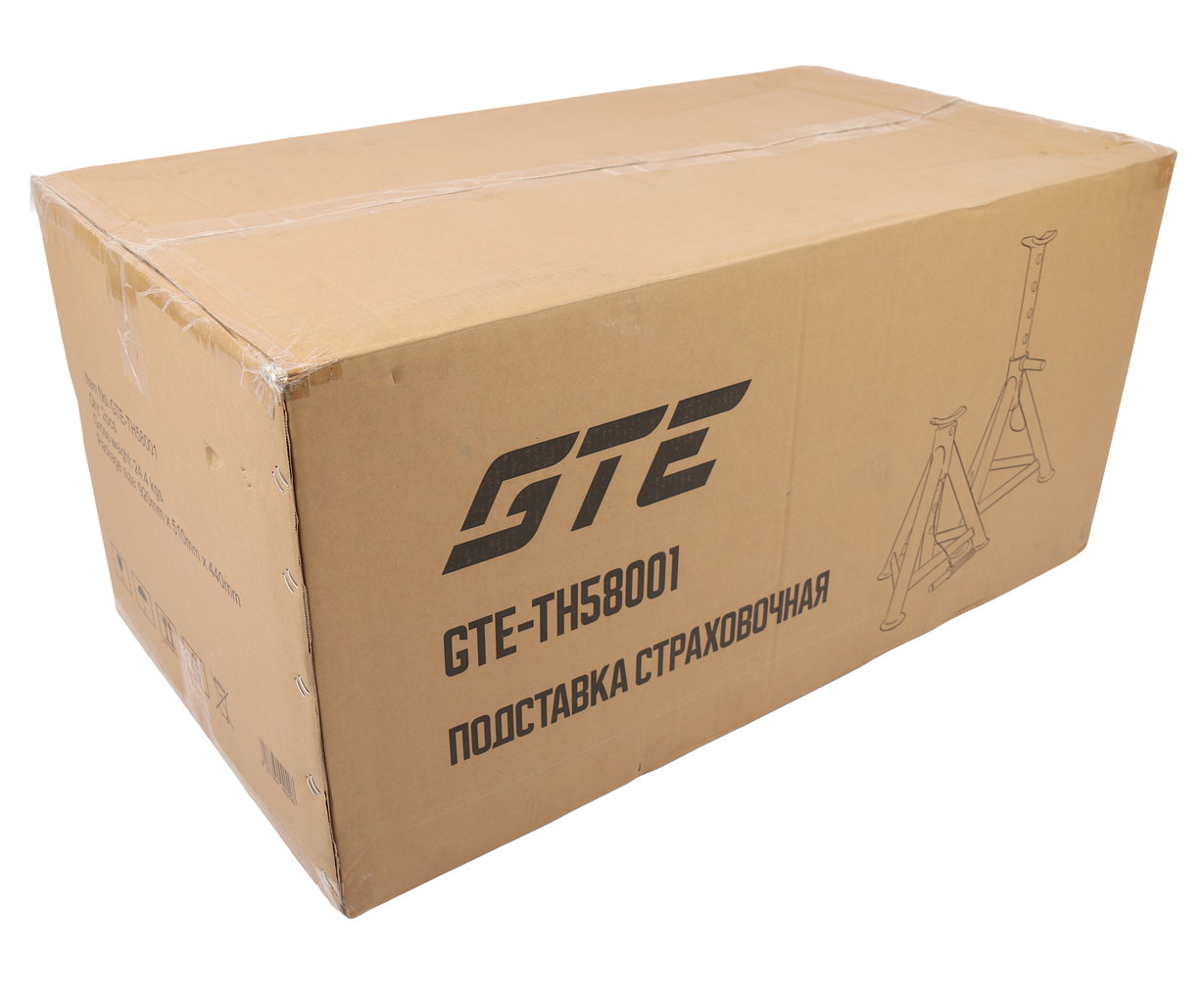 Стойка ремонтная 8т h=385-600мм 2шт GTE