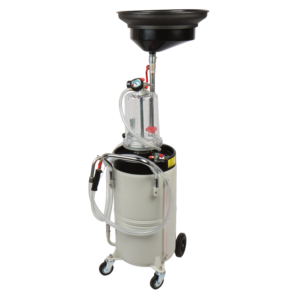 Установка для замены масла 90л с поворотным поддоном 15л и колбой GTE