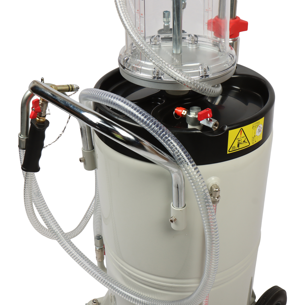 Установка для замены масла 90л с поворотным поддоном 15л и колбой GTE