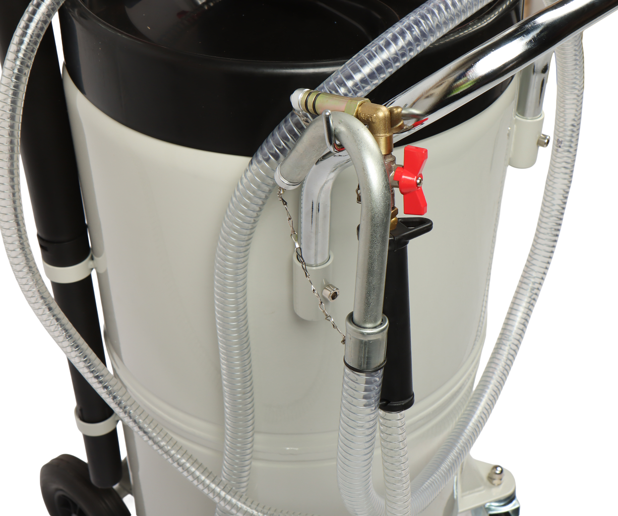 Установка для замены масла 90л с поворотным поддоном 15л и колбой GTE