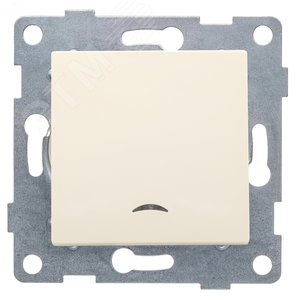 GUSI Ugra механизм выключателя 1кл. (инд), скрытая  установка,  10А, 250В. Цвет: бежевый.