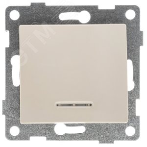 GUSI Bravo механизм выключателя 1кл. (инд), скрытая  установка,  10А, 250В. Цвет: бежевый.