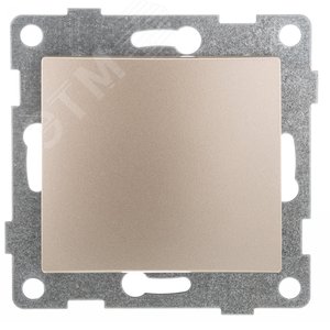 Bravo Выключатель одноклавишный, скрытая установка, 10А, 250В.  шампань
