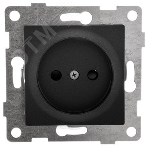 GUSI Ugra механизм розетки 1-ой б/з с з/ш,  скрытая  установка, 16А, 250В. Цвет графит.