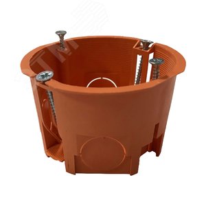 Подрозетник для полых стен (68х45, IP 20), оранжевый, негорючий, ПВ-0