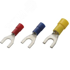 Наконечник кабельный с вилкой изолированный (НВИ) 0,5-1 M3,5 ПВХ (упак. 100 шт.)