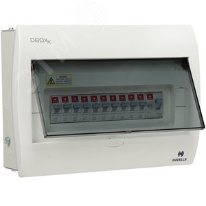 Щит распределительный встраиваемый ЩРв-12 IP42 металлический прозрачная дверь DBOXx