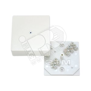 Коробка клеммная 75х75х30мм белая