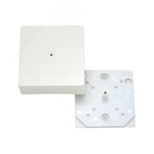 Коробка распределительная 75х75х30мм белая без    клемм, индивидуальная упаковка