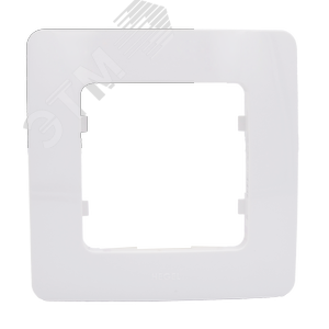 Рамка одноместная, скрытой установки, цвет белый