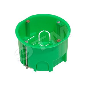 Коробка установочная 68х45мм металлические лапки ГИПРОК