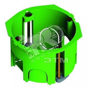 Коробка установочная 68х40мм пластиковые лапки ГИПРОК