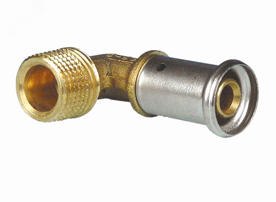 Угольник НР 16х1/2' 90 град., пресс, латунь