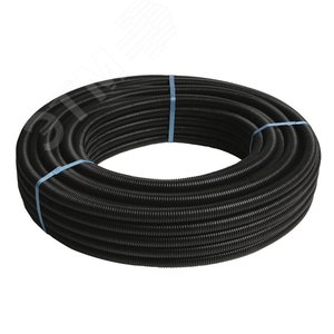 Труба металлополимерная standart 16х2 pexc-al-pe cв черной гофре, бухта 100м