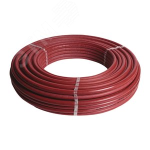 Труба металлополимерная standart 16х2 pexc-al-pexc, в красной изоляции (6мм), бухта 100 метров