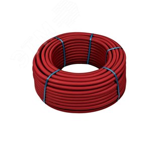 Труба гофрированная 34 красная, для трубы 25, бухта 50м