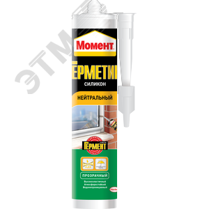 Герметик Силиконовый нейтр. Момент(прозр), 280 мл