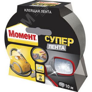 Лента клеящая Супер Лента Момент, 10 м бл (серебр)