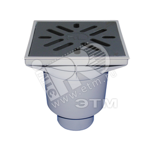 Трап вертикальный 606/1 с чугунной решеткой и незамерзающим затвором Q=4.2л/с, максимальная нагрузка 7т. DN110