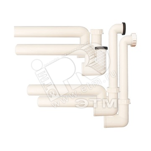 Сифон для кондиционеров 136N с гидрозатвором и запахозапирающим устройством