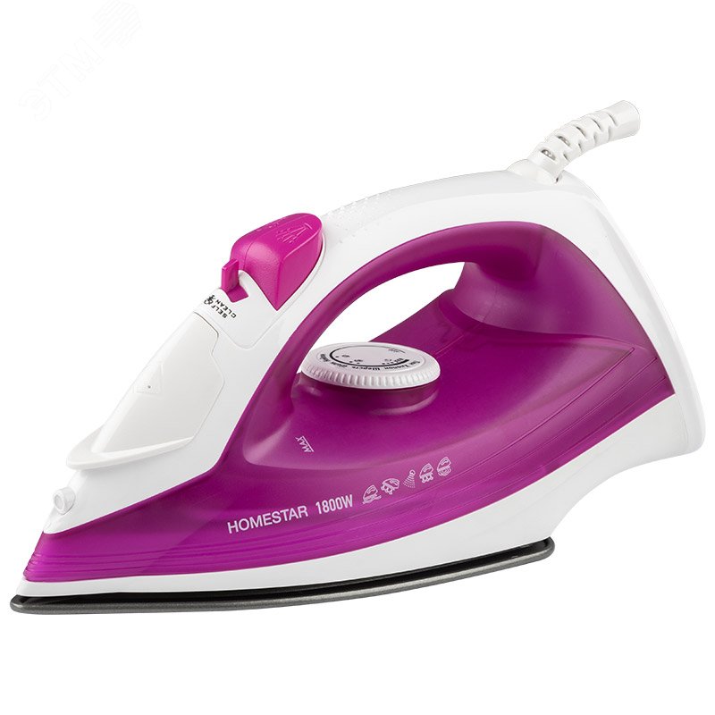 Утюг HS-4007 на 1800 Вт, подошва - тефлоновая