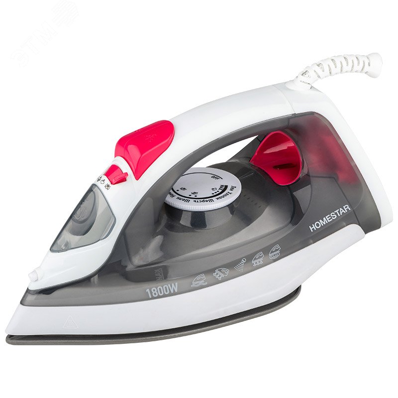 Утюг HS-4012 на 1800 Вт, подошва - керамическая, цвет серый