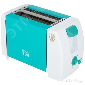 Тостер HS-2002 на 750 Вт, цвет бирюзовый