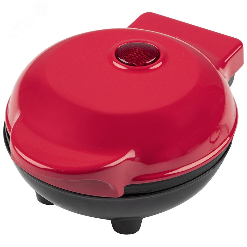 Вафельница HS-2040 на 500 Вт, форма -венская вафля, цвет красный