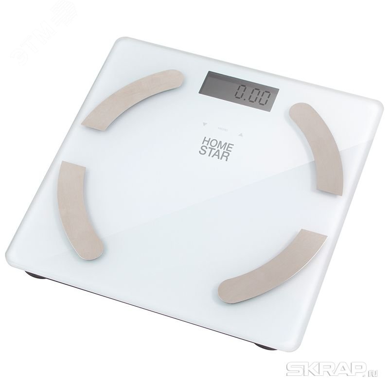 Весы напольные электронные с анализатором HS-6003 стеклянная поверхность, до 180 кг