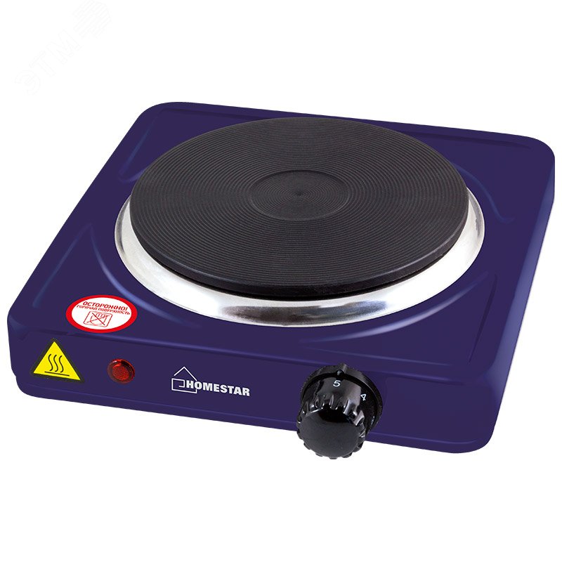 Электроплитка HS-1102, нагревательная плита из чугуна, цвет сапфир