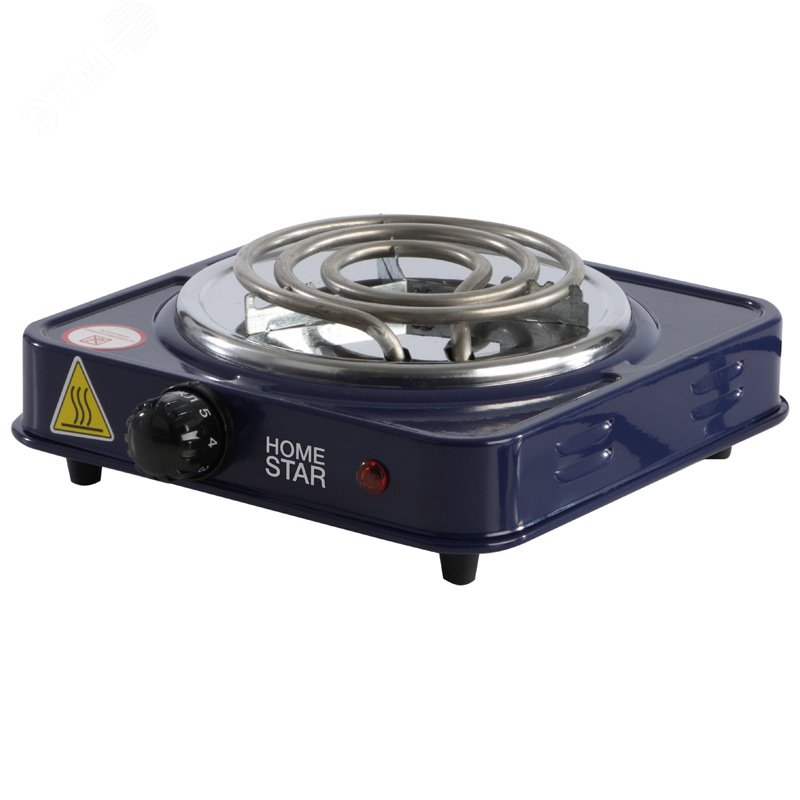 Электроплитка HS-1103, нагревательный ТЭН, цвет сапфир