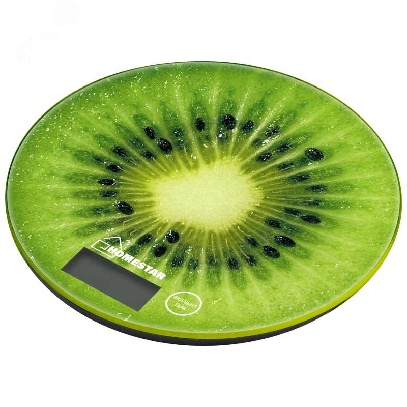 Весы кухонные электронные HS-3007S до 7 кг, рисунок ''Киви''