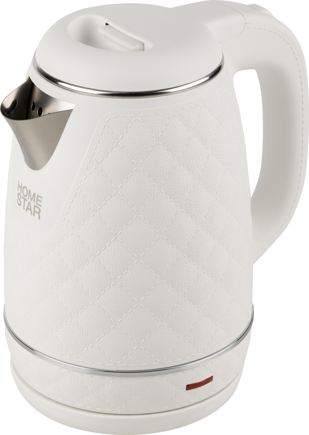 Чайник электрический HS-на 1007 на 1,7 л, цвет белый, двойной корпус